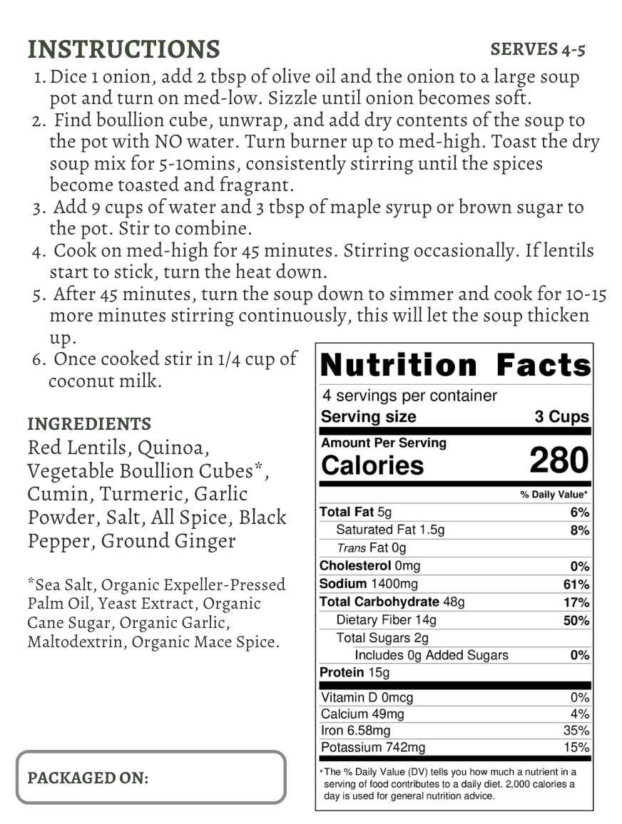 Cozy Curry Lentil Soup